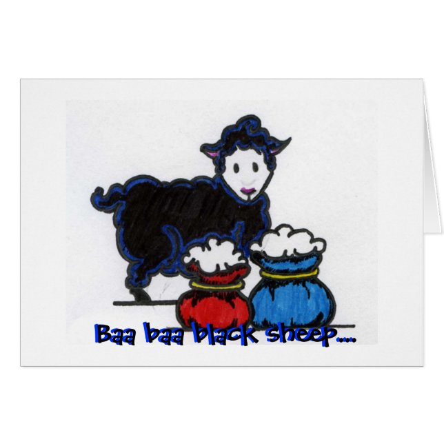 Får för Baabaasvart… OBS Kort (Framsidan Horizontal)