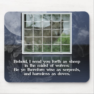 FÅR för CITATIONSTECKEN för Matthew 10:16BIBEL Musmatta