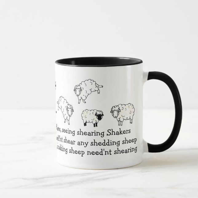 Får för tounge-bedragare för Lamb klippande Mugg (Höger)