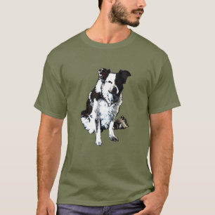 Får förföljer, gränsar collien t shirt