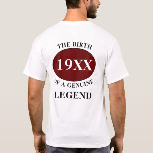 Far-förklaring om året Humor Monogram Initial Namn T Shirt