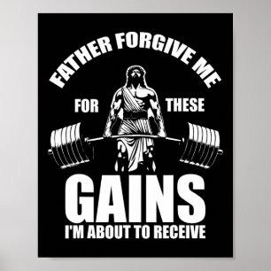 Far förlåt mig för dessa vinster - Lusnyt Gym Moti Poster