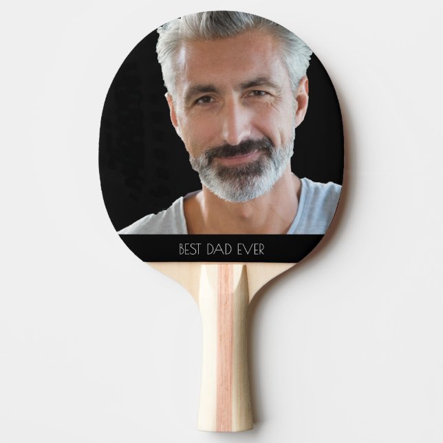 Far fotosvart pingisracket (Framsidan)