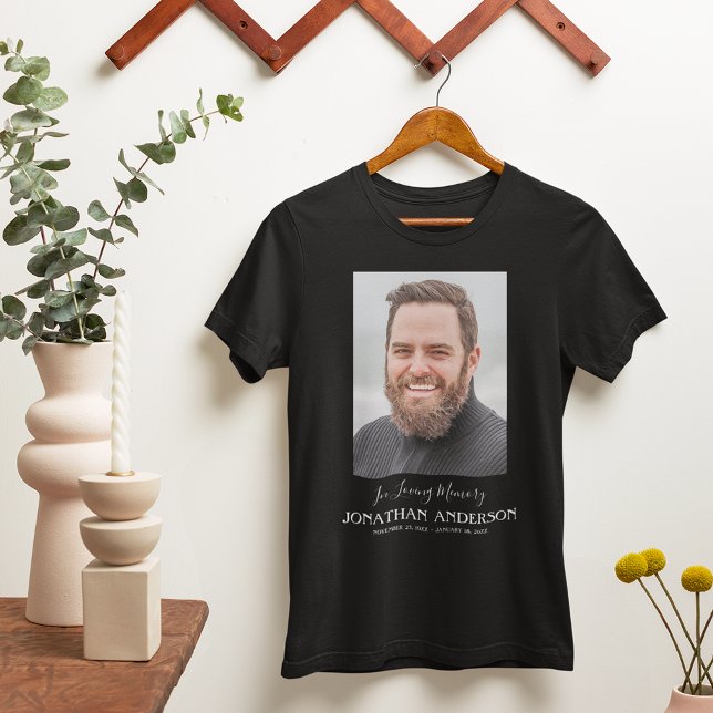 Far Funeral | Fotominnesmärke för Pappa T Shirt (Skapare uppladdad)