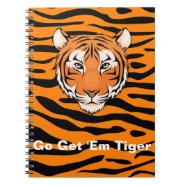 Får går de tigeranteckningsboken - ingen stoppar anteckningsbok med spiral