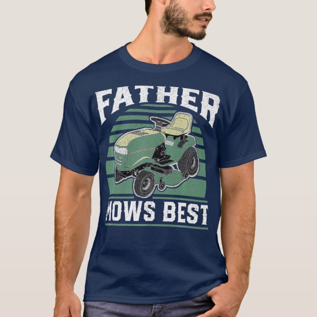 Far ger bästa möjliga Riding Mower Retro Mining T Shirt (Framsida)