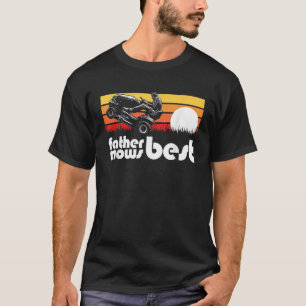 Far ger bästa riding Gräsmatta Mower Wheelie Funny T Shirt
