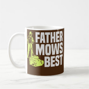 Far ger den bästa Gräsmatta större mow i Pappa Kaffemugg