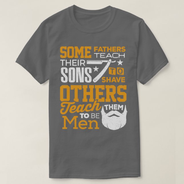 Far ger lite Far Teach Son Shave other Ho T Shirt (Design framsida)