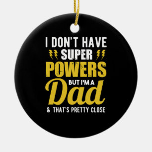 Far Gift Jag har Topparna i Pappa Julgransprydnad Keramik