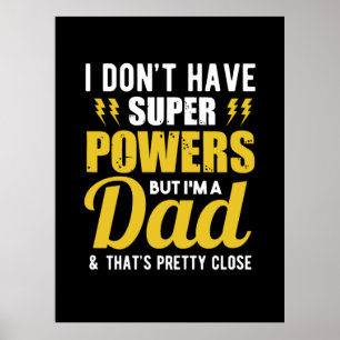 Far Gift Jag har Topparna i Pappa Poster