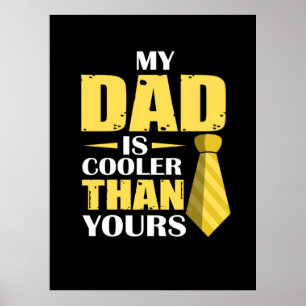 Far Gift Min Pappa är kylare Poster