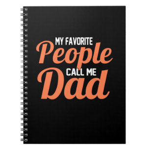 Far Gift Mina favoriter kallar mig Pappa Anteckningsbok