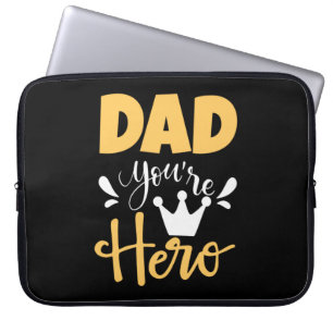 Far Gift Pappa du är Hero Laptop Fodral