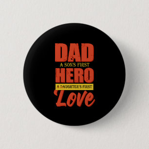 Far Gift Pappa Hero Kärlek Knapp