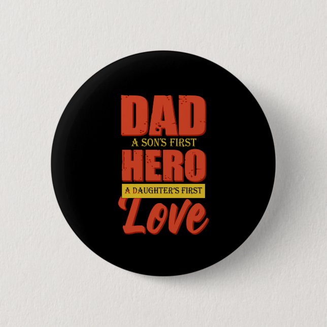 Far Gift | Pappa Hero Kärlek Knapp (Framsida)