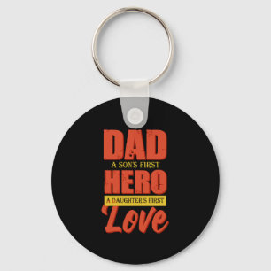 Far Gift Pappa Hero Kärlek Nyckelring