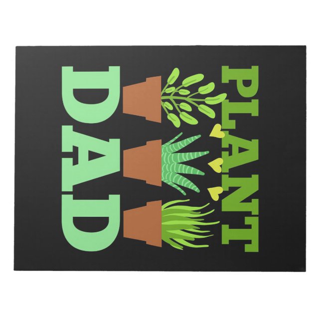 Far Gift Plant Pappa Gardener Anteckningsblock (Framsida)