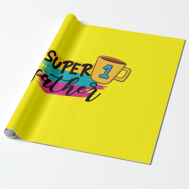 Far Gift Toppen Far Presentpapper (Utrullad)