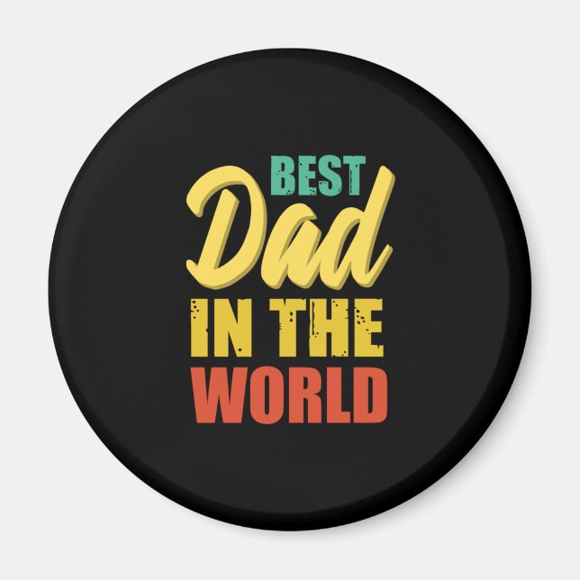 Far Gift | Världens bästa Pappa Magnet (Framsidan)