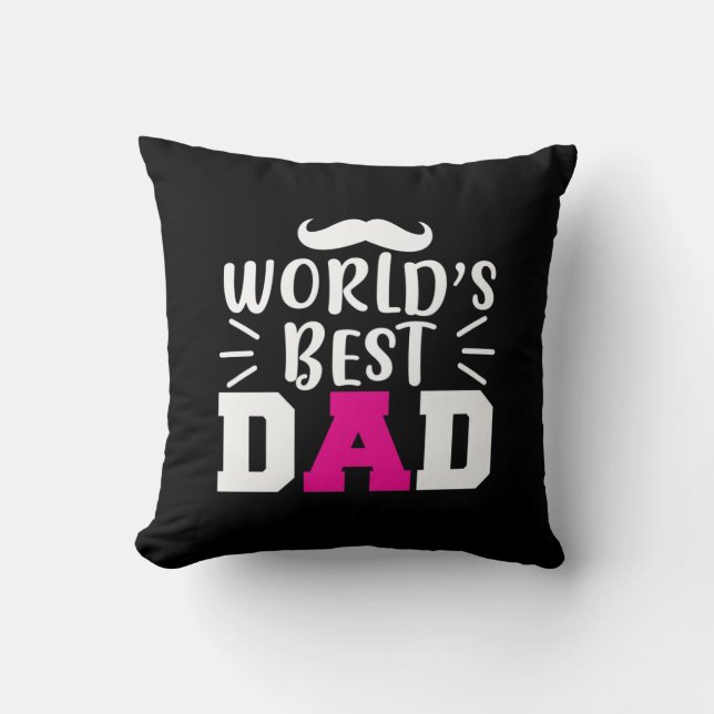 Far Gift World's Best Pappa Kudde (Framsida)