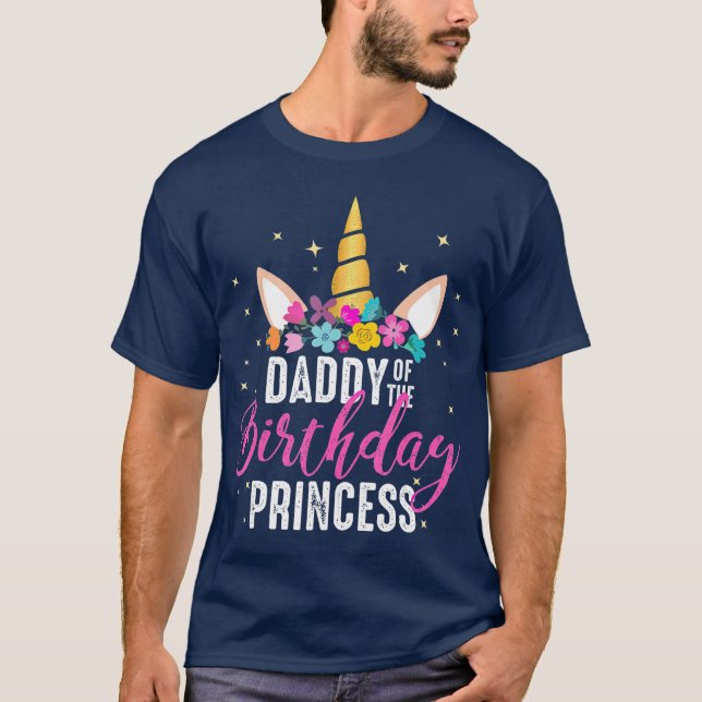 Far Girl of the Birthday Princess T Shirt (Framsida)
