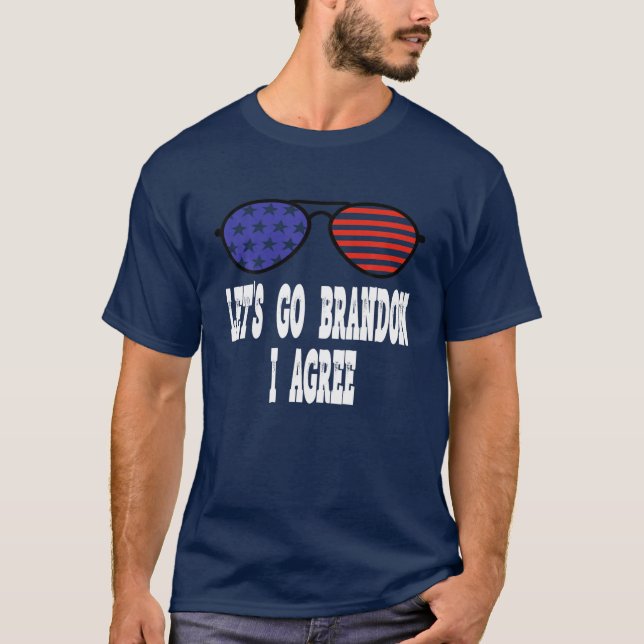 Får Go Brandon I Agreement, Funny Biden Quote Repu T Shirt (Framsida)