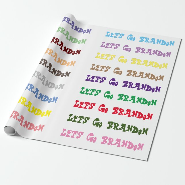 Får Go Brandon Wrapping Papper Presentpapper (Utrullad)