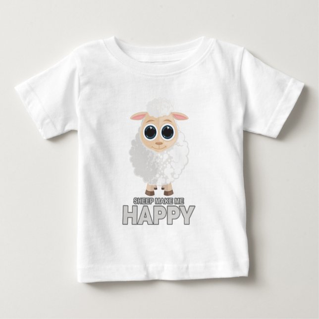 Får göra mig Lycklig T Shirt (Framsida)