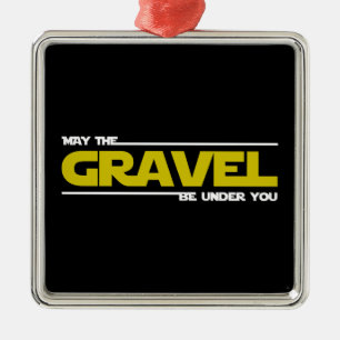 Får Gravel vara under dig Julgransprydnad Metall