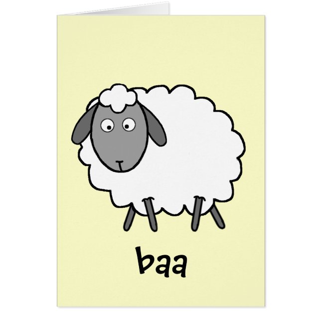 Får Hälsningskort (Framsidan)