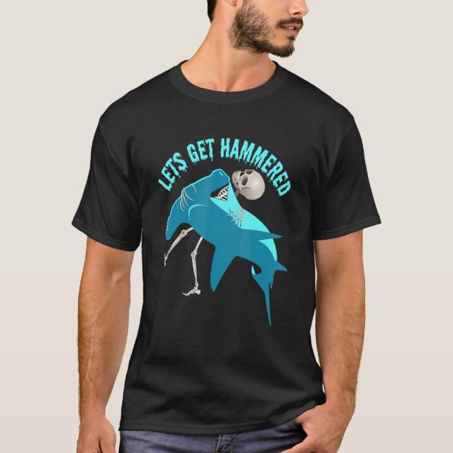 Får hammerad Whale Shark Fin T Shirt (Framsida)