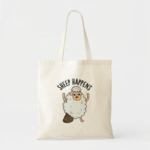 Får Happens Funny Poop Pun Tygkasse