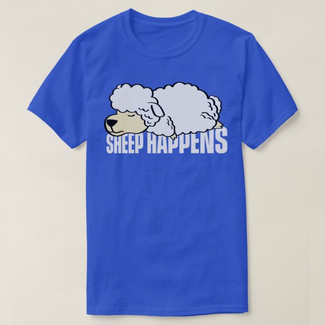 Får Happens Shepherd Gift T Shirt (Design framsida)