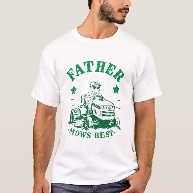 Far har den bästa Gräsmatta Retro Making Pappa T Shirt (Framsida)