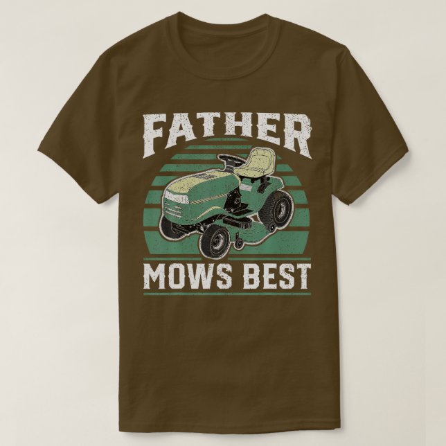 Far har den bästa ridningen Mower Mower Making Pap T Shirt (Design framsida)