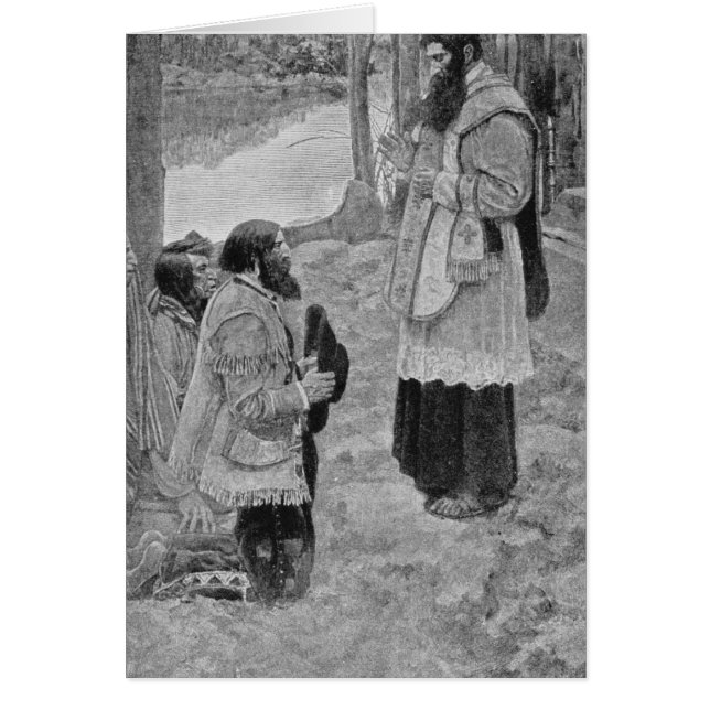 Far Hennepin Celebrating Mass Hälsningskort (Framsidan)