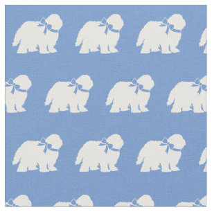 Får Hund Silhouette Pet Light Blue Tyg