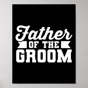 Far i Bachelor-partiet Groom Pappa Bröllop Poster