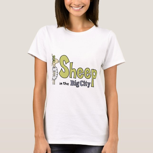 Får i Big City T-shirt (Framsida)