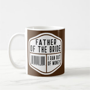 Far i Bride Bachelor Bröllop Scan for Kaffemugg
