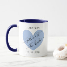 Far i Bride Blue Heart Personlig mugg