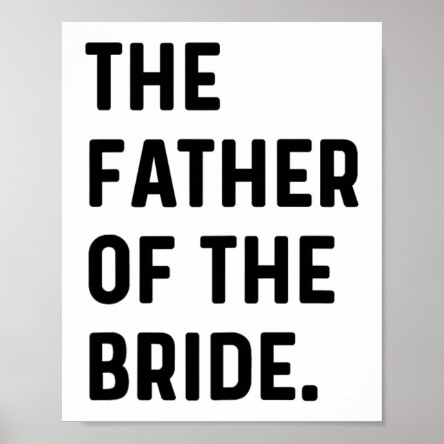 Far i Bride - Bröllop Bachelor Rea Poster (Framsidan)