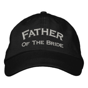Far i Bride Bröllop Broderad Keps