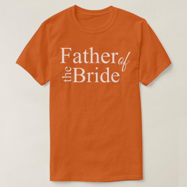 Far i Bride - Bröllop Brudens sida T Shirt (Design framsida)