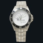 Far i Bride Bröllop Gift Monogram Sporty Armbandsur<br><div class="desc">Far i Bride Bröllop Gift Monogram Sporty Watch. Klicka på Anpassa den här mallen om du vill anpassa den snabbt och enkelt med monogrammet initial, namn och bröllop. Far i Bride Bröllop Gift Monogram Sporty Watch är en del av föräldrapresentsamlingen i denna butik, med en Far av Groom-klockan i lager....</div>