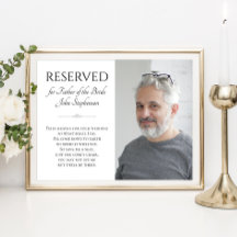 Far i Bride in Heaven Photo Memorial Bröllop