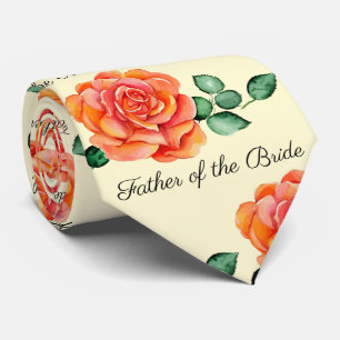Far i Bride Peach Ro Neck Tie Slips