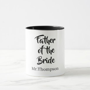 Far i Bride Personligt bröllp föräldragåva Mugg