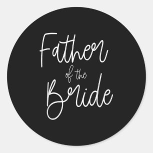 Far i Bride Roligt Proud Pappa pappa Runt Klistermärke